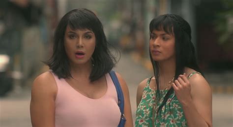 Screen cap from the film Die Beautiful .